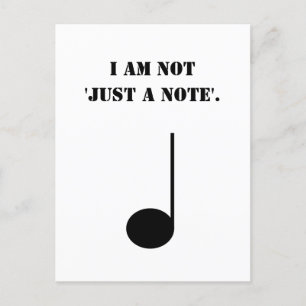 Nicht nur ein Spaß für lustige Musik Postkarte