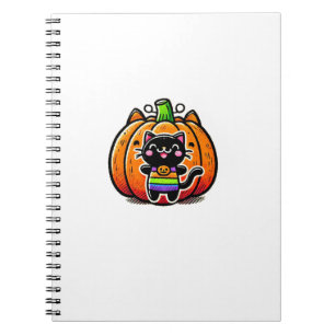nicht nur für Kinder Süße Halloween-Schwarze Katze Notizblock