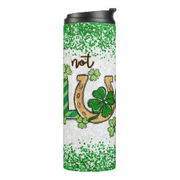 Nicht nur glücklich, sondern gesegnet thermosbecher