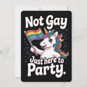 Nicht nur hier, um LGBTQ-Gay Pride nur zu Party Einladung