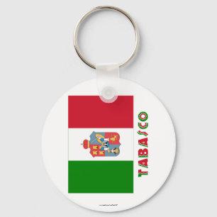 Nicht offizielle Flagge Tabascos Schlüsselanhänger