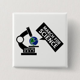 Nicht offizieller März für Wissenschafts-Knopf Button