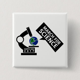 Nicht offizieller März für Wissenschafts-Knopf Button