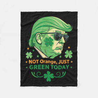 Nicht Orange, nur grün heute - Funny Trump St. Fleecedecke