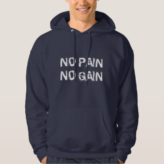 NICHT PAIN NICHT GAIN BLUE HOODIE