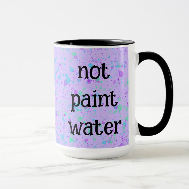 Nicht Paint Water Funny Lila Spritzer Kaffee Tasse (Rechts)