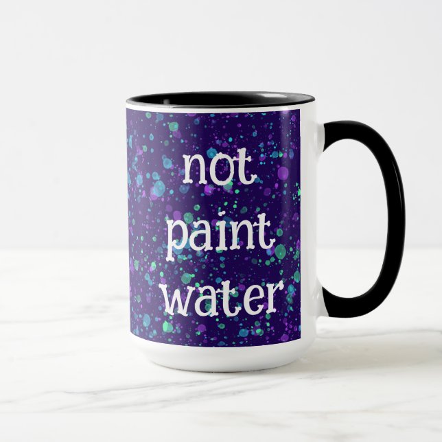 Nicht Paint Water Funny Paint Spritzer Kaffee Tass Tasse (Rechts)