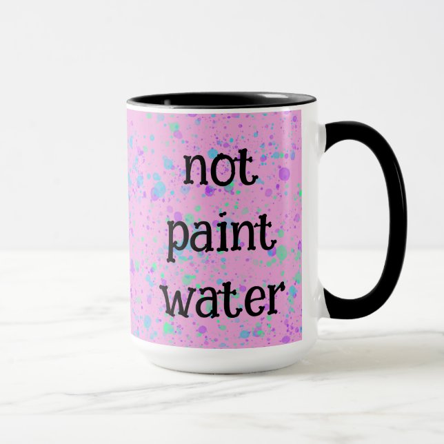Nicht Paint Water Funny Pink Spritzer Kaffee Tasse (Rechts)