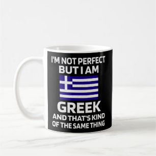 Nicht perfekt, aber Griechenland steht unter griec Kaffeetasse
