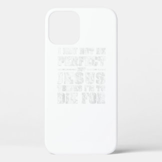 Nicht perfekt, aber Jesus starb für mich Christlic Case-Mate iPhone Hülle