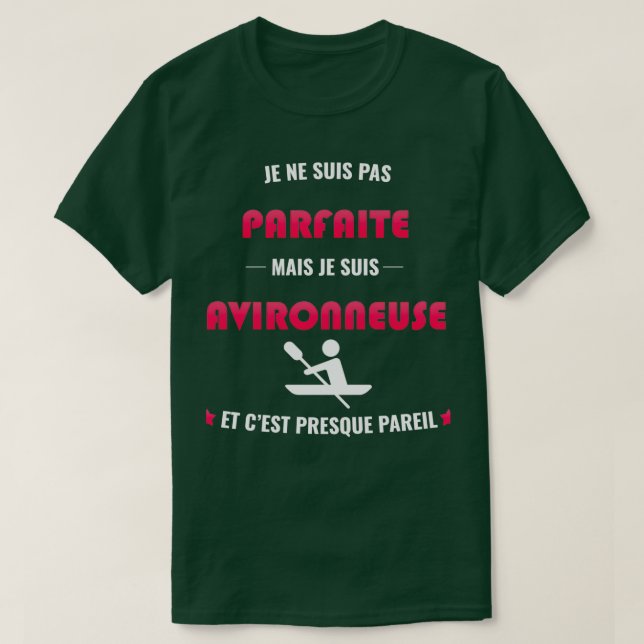 nicht perfekt, aber rudern T-Shirt (Design vorne)