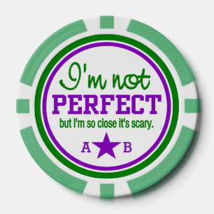 Nicht perfekt angepasste Monogramm-Poker-Chips Pokerchips