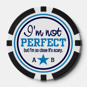 Nicht perfekt angepasste Monogramm-Poker-Chips Pokerchips