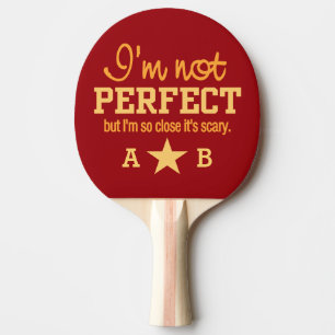 Nicht perfekt angepasstes Pingpongpaddel für Monog Tischtennis Schläger