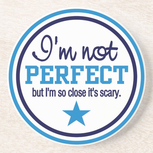 NICHT PERFEKTER Untersetzer - Blau (Vorne)