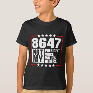 Nicht Präsident Stimme Werte Überzeugungen Retro P T-Shirt