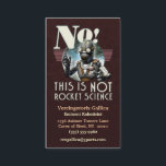 NICHT Raketentechnik-Visitenkarte Visitenkarte<br><div class="desc">Manchmal ist es am besten, klar zu sein, recht aus dem Tor heraus, dass Ihre Kunden Sie für etwas fragen, das die Blicke erstaunlich schwierig zu ihnen… aber zu Ihnen, ein erfahrenes berufliches, kann es zum Frühstück oben essen und wenig noch danach glauben, das peckish ist. Es ist NICHT Raketentechnik....</div>