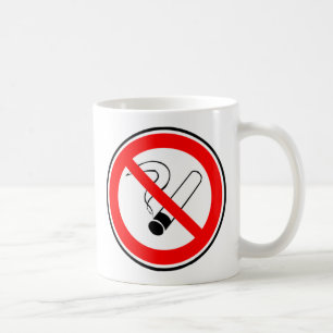 Nicht rauchen kaffeetasse