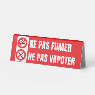 Nicht rauchen, nicht dampfen tischaufsteller