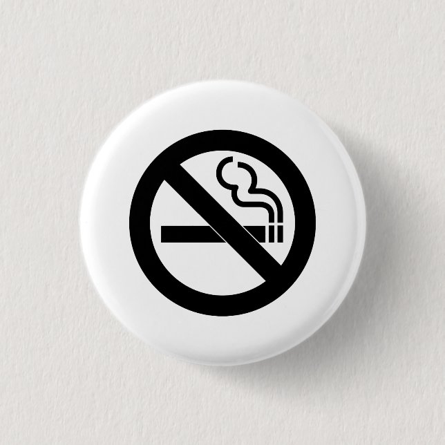 'Nicht rauchen'-Piktogramm-Taste Button (Vorderseite)