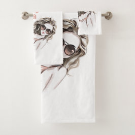 Nicht scharf badhandtuch set