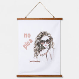 Nicht scharf wandteppich mit holzrahmen