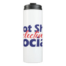 Nicht scheuen selektiv soziales Bold Red & Blue Te