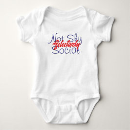 Nicht scheuen selektiv soziales lustiges Minimalis Baby Strampler