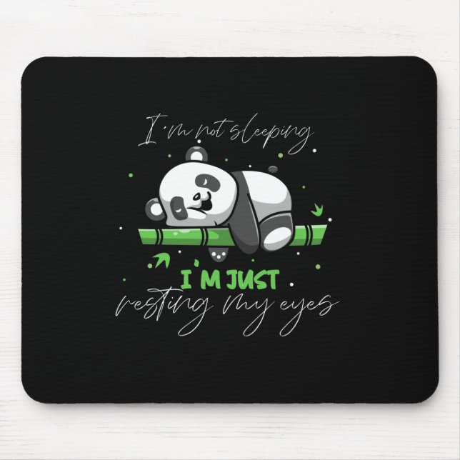 Nicht schlafen einfach nur meine Augen lauschen Ni Mousepad (Vorne)