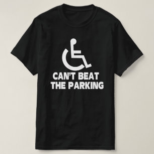 Nicht schlagen Parkhandicap Rollstuhl T-Shirt