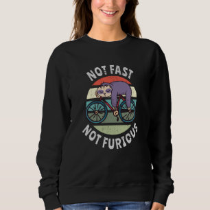 Nicht schnell Nicht furchtbar faules Schläfenrad Sweatshirt