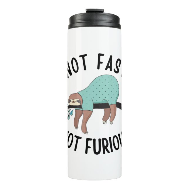 Nicht schnell, nicht wütend thermosbecher (Vorderseite)