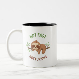 Nicht schnell, nicht wütend zweifarbige tasse