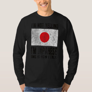 Nicht schreien, ich bin japanische Flagge japanisc T-Shirt