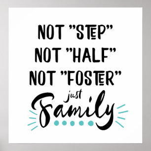 Nicht Schritt, nicht halb,… gerade Familie nicht Poster