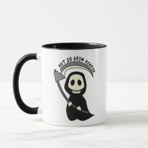 Nicht so grimmiger Sensenmann - heller, grimmiger  Tasse