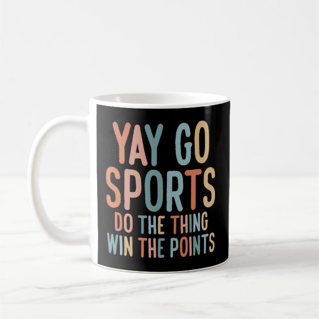 Nicht sportlicher Fan Go Sport Yay Sport Kaffeetasse (Links)