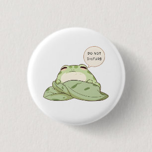 Nicht stören-Frosch-Schlaf-Kawaii-Design Button