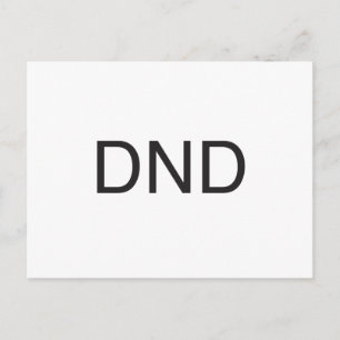 nicht stören postkarte