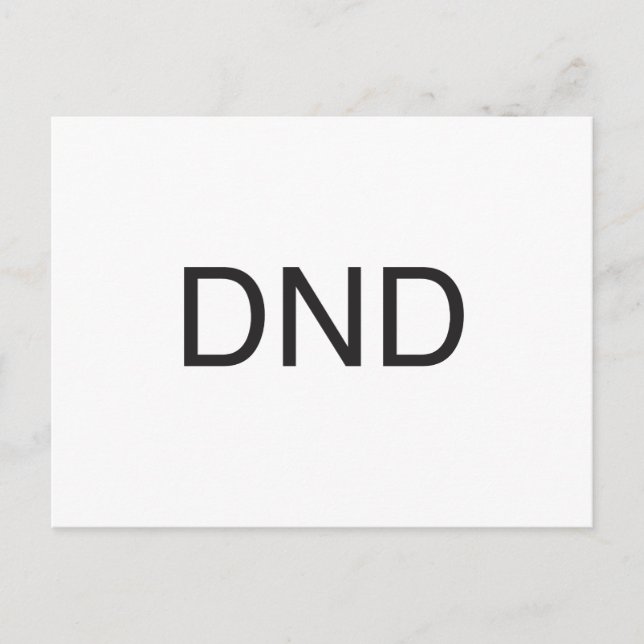 nicht stören postkarte (Vorderseite)