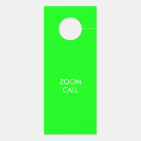 Nicht stören, Zoom-Ruf, neongrün doppelseitig