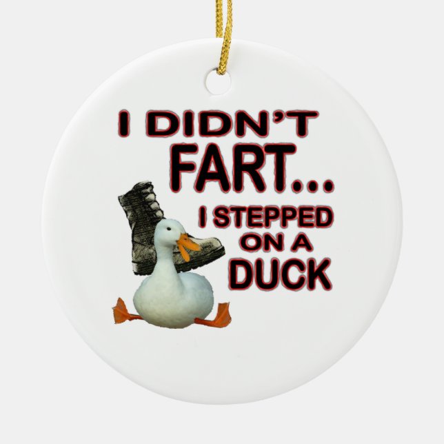 Nicht tat Furz Keramikornament (Vorne)