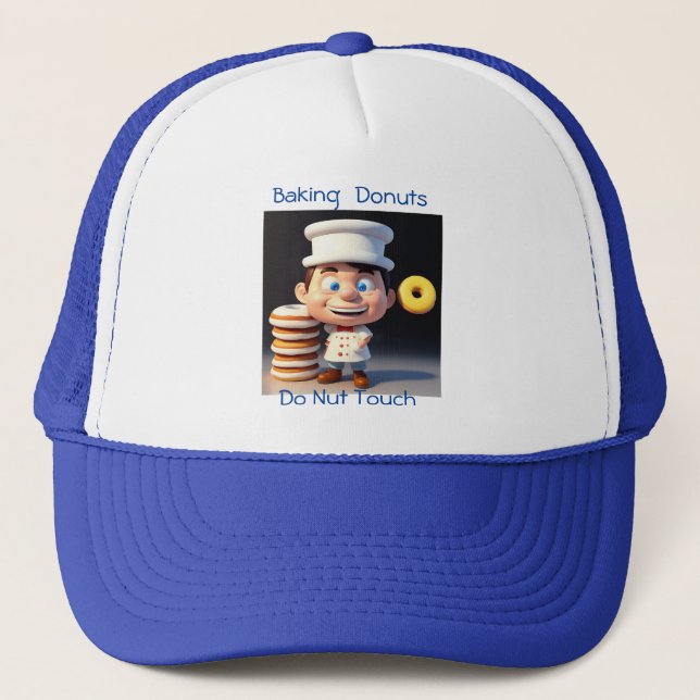 Nicht Touch meine Donuts, Truckers Hat Truckerkappe (Vorderseite)
