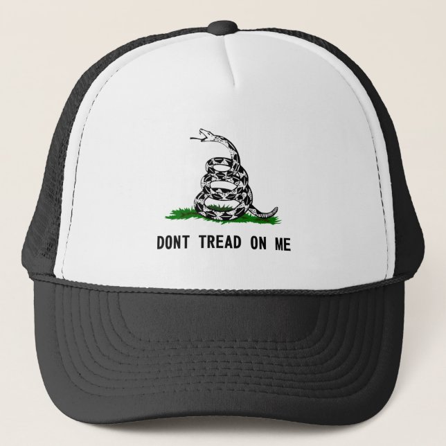 nicht Tretfahne usa Symbol snake Amerika Geschicht Truckerkappe (Vorderseite)