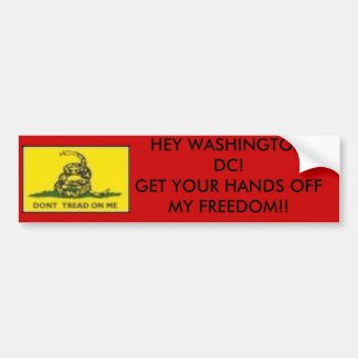 nicht tun ' Schritt, HE WASHINGTON DC! Autoaufkleber