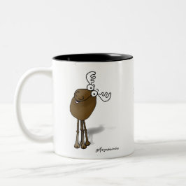NICHT TUN ELCHE MIT MEINER TASSE!!! ZWEIFARBIGE TASSE
