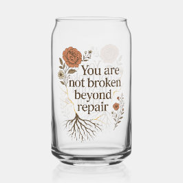 Nicht über die Reparatur hinaus gebrochen Dosenglas