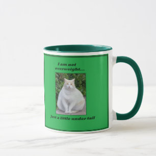 Nicht überladene fette Katzen-Tasse Tasse