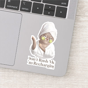 Nicht überstürzen - Miss Meow Die Cut Aufkleber