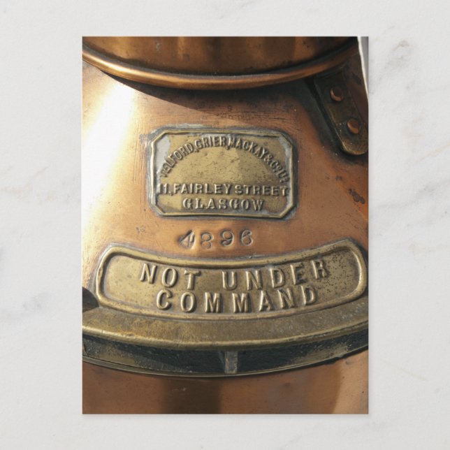 Nicht unter Befehl Postkarte (Vorderseite)